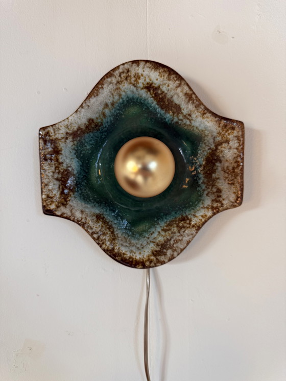 Image 1 of Applique vintage en céramique, Hustadt Leuchten '60