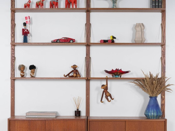 Image 1 of Estantería modular de teca, diseño danés, década de 1960, fabricada en Dinamarca.