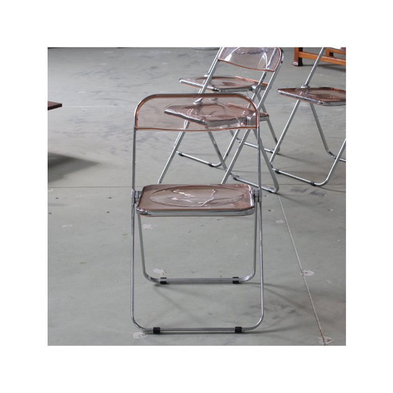 Image 1 of Pinkfarbene Plia Klappstühle (4er-Set)