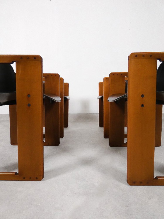 Image 1 of 4 sedie da pranzo - 'Dialogo' - Afra & Tobia Scarpa