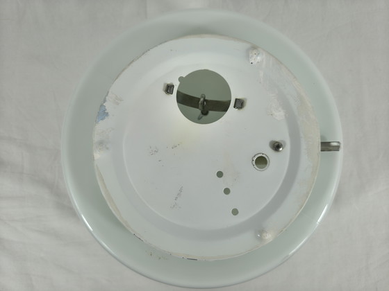 Image 1 of Vintage ceiling lamp – half sphere frosted glass – Ø25×11 cm