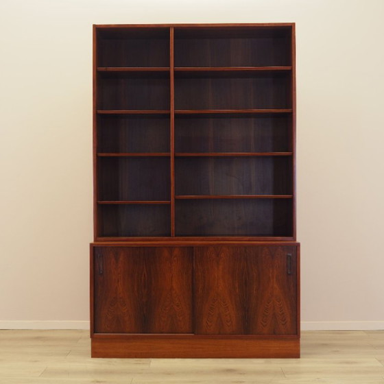 Image 1 of Bibliothèque en palissandre, design danois, années 1970, fabriquée par Hundevad