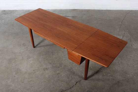 Tavolino da caffè tavolo da cucito di Arne Wahl Iversen design danese teak – Iversen (Arne Wahl) (photo 15 of 18)