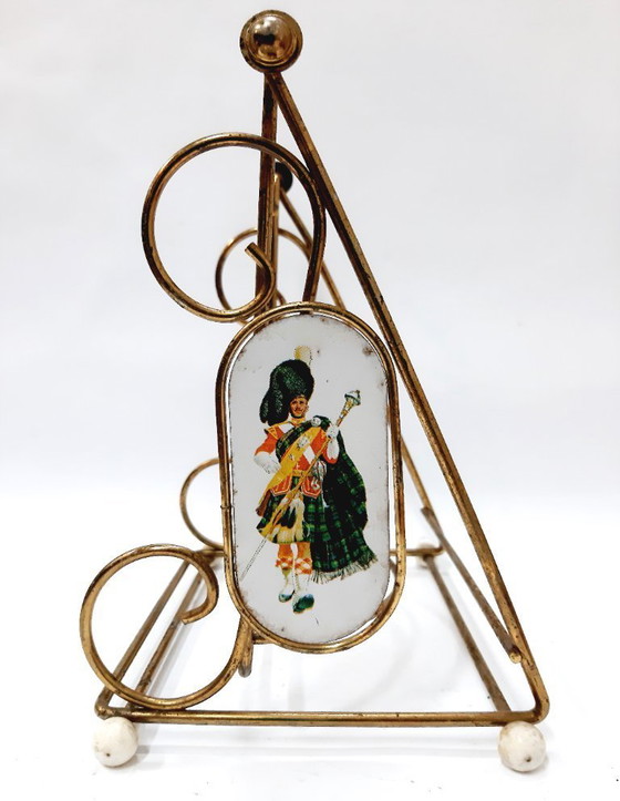 Image 1 of Portabottiglie vintage in ottone – Chivas Regal Display | Decorato e da collezione