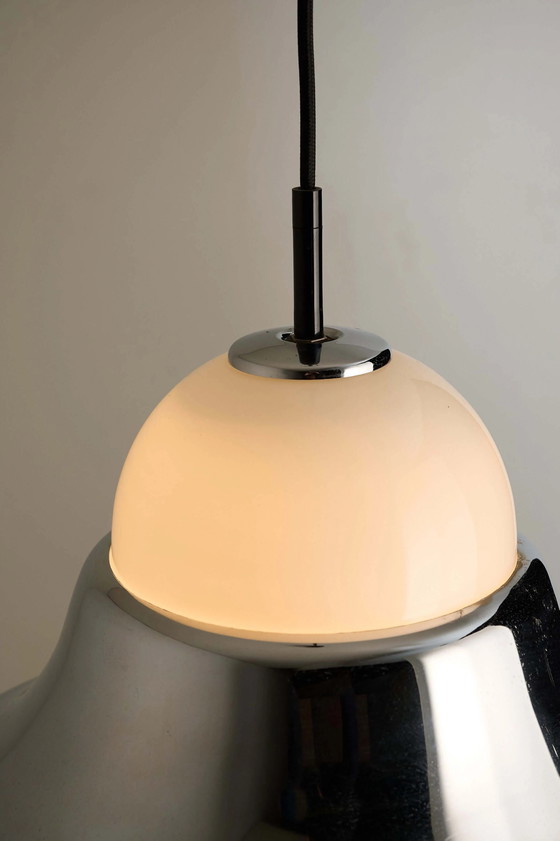 Lámpara Colgante Modelo 7563 de Cromo y Cristal Opalino de Cosack, Cosack Leuchten, Plafones (foto 7 de 7)