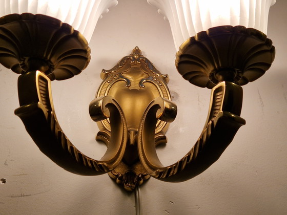 Image 1 of Lámpara de pared doble clásica 