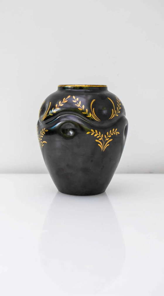 Vaso in Ceramica Art Déco di Harald Östergren, Upsala Ekeby, Svezia, 1935 – Vasi, Porcellana, Art Deco (photo 14 of 14)