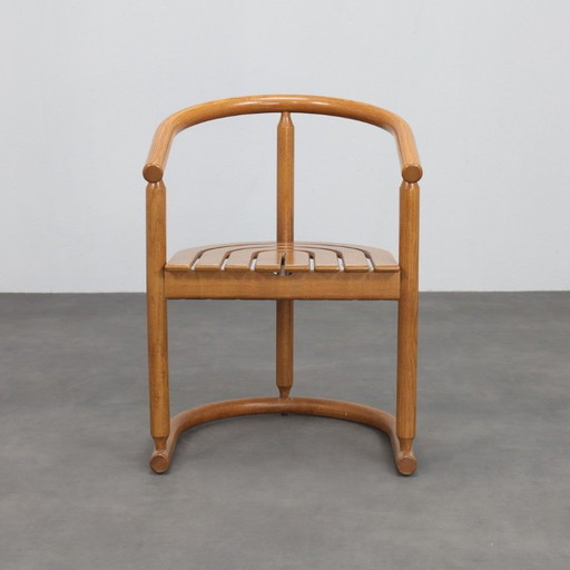 Set di 6 sedie da pranzo in legno curvato di Allmilmö, anni '80