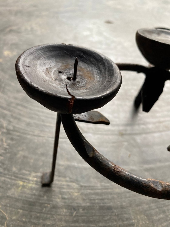 Old popular candelabrum – Candle holders, Iron (photo 7 of 7)