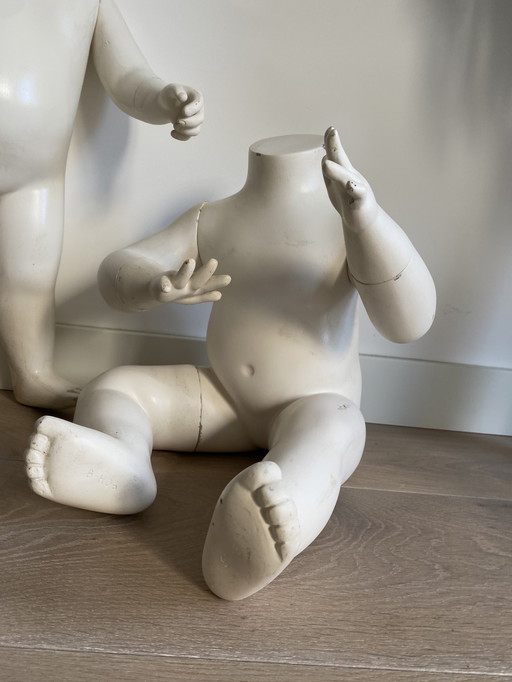 Manichini per bambini - set - decorazione - vintage