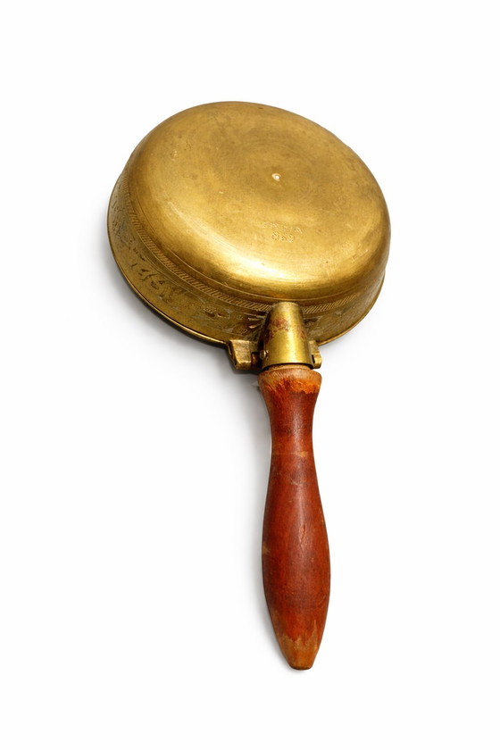 Image 1 of Vintage messing tabaksdoos & Silent Butler - India 869 - jaren 1950