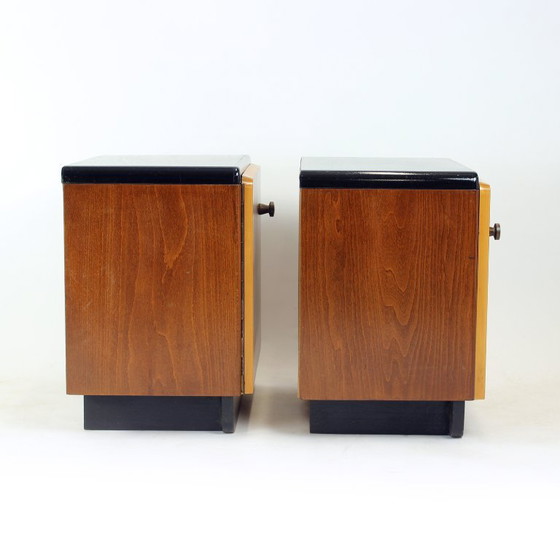 Pair of Czechoslovak Modernist Bedside Tables, Circa 1935 – up zavody, Nightstands, Wood (photo 11 of 14)