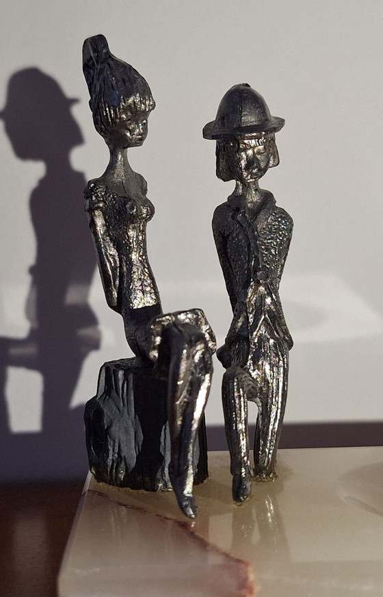 Vide-poche / Posacenere 'Les Amoureux' – Oggetti decorativi, Pietra, Metallo (photo 2 of 7)
