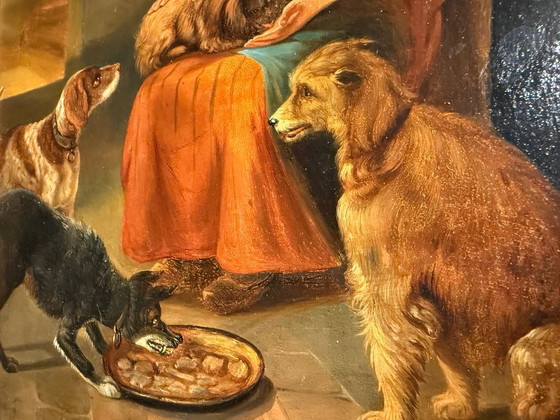 Image 1 of Zacharia Noterman (1823 - 1890) - dipinto ad olio del XIX secolo