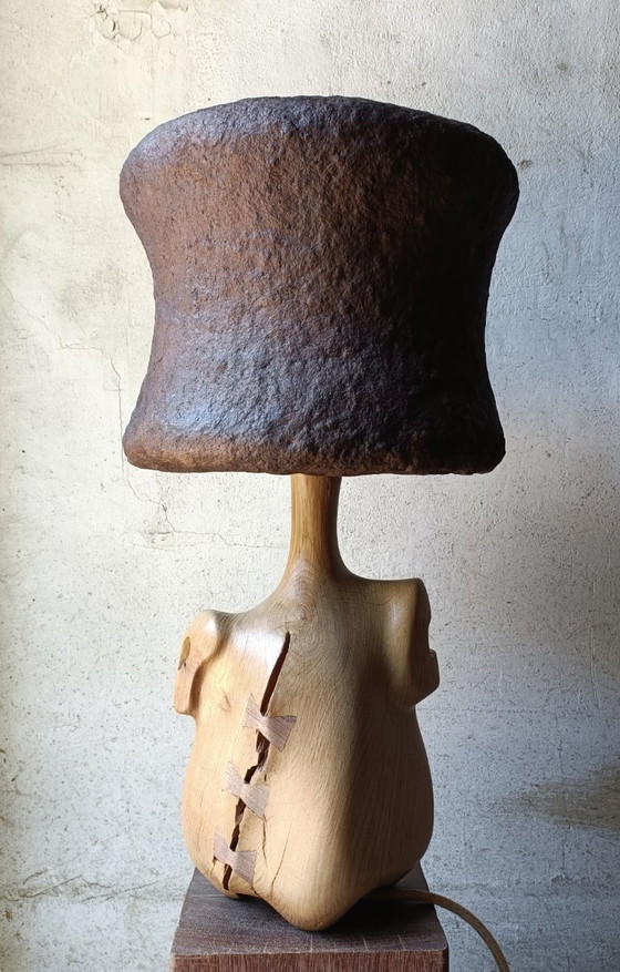 Designer lamp in solid oak – retroDom, Table lamps, Wood (photo 8 of 12)
