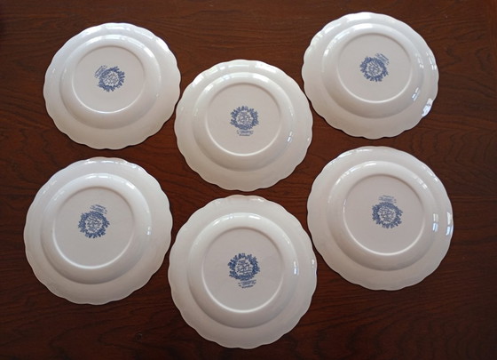 Piatti piani inglesi Ridgway 'Windsor' blu e bianco – Stoviglie, Porcelain (photo 17 of 22)