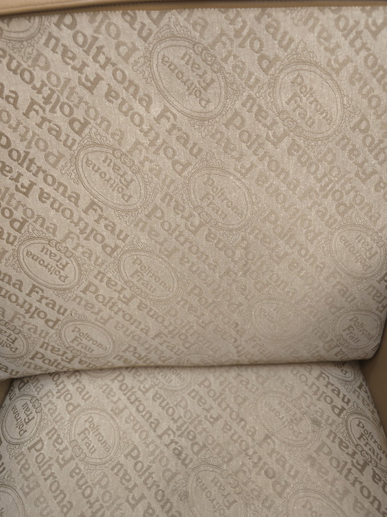 Image 1 of Poltrona Frau Set de tres plazas con sillón, sofá de cuero, sillón de diseño