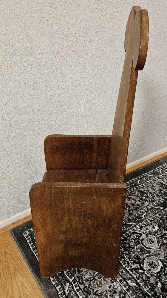 Image 1 of Antique Wooden Po-Stool