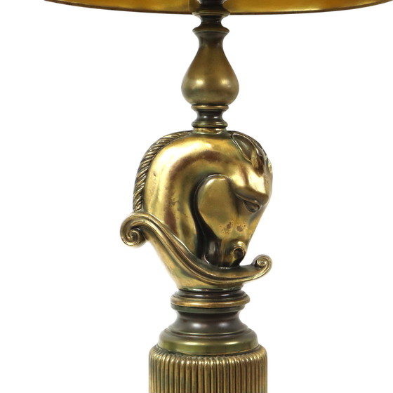 Image 1 of Lusterie Deknudt Pferdekopf Tischlampe