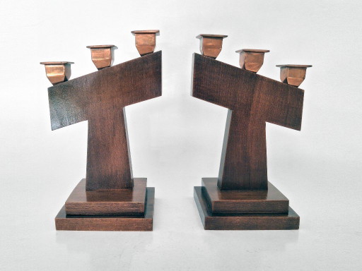 kandelaar set art deco 1930's
