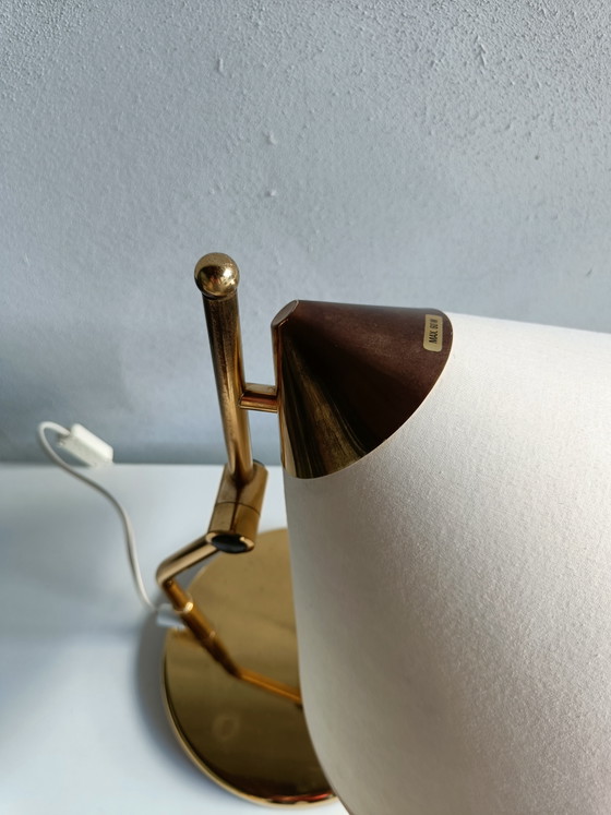 Image 1 of Lámpara de mesa Aneta de latón – diseño posmoderno escandinavo, década de 1980