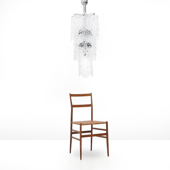 Image 1 of Kroonluchter "Ragnatela" met Murano glaselementen, 1970