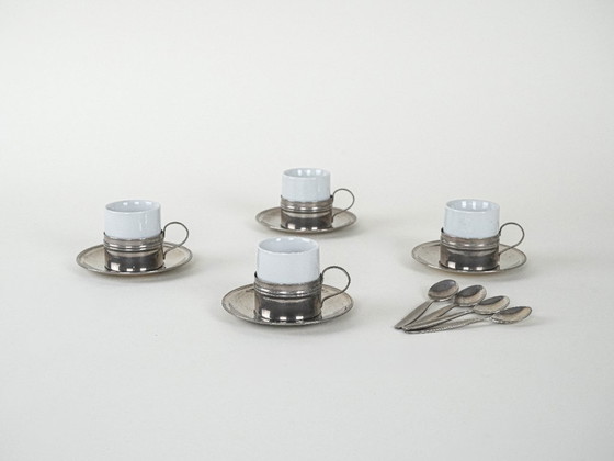 Image 1 of Set di tazzine da caffè espresso, design italiano, anni '80, made in Italy