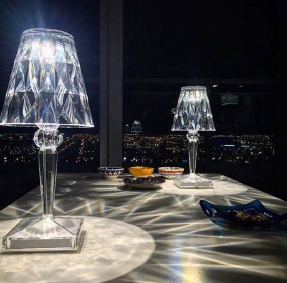 Image 1 of Kartell Big Battery lamp - Transparent Crystal | Sparkling new design classic!