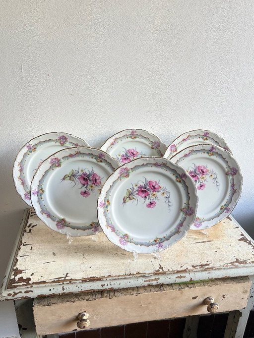 6x Limonges Essteller