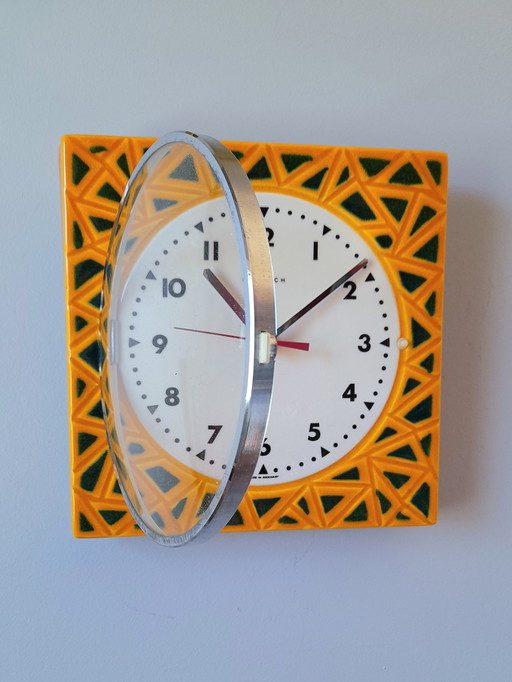 Hettich Ceramic Clock, Memphis 1980