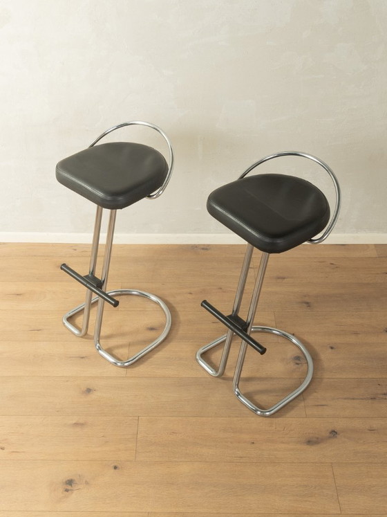 Image 1 of Ensemble de tabourets de bar style Bauhaus des années 1980, vintage