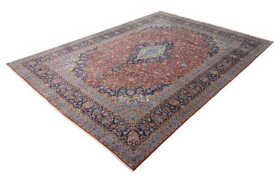 Image 1 of Handgeknüpfter Kashan Kork - Rot - 403 x 292 cm