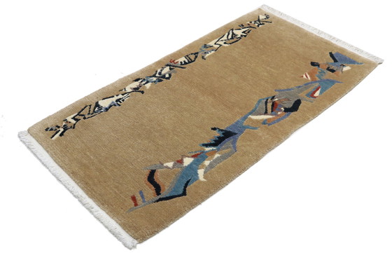 Image 1 of Modern design Nepal vloerkleed 142 x 74 cm