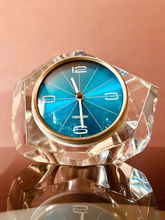 Image 1 of Uniek! Mercedes kristallen klok