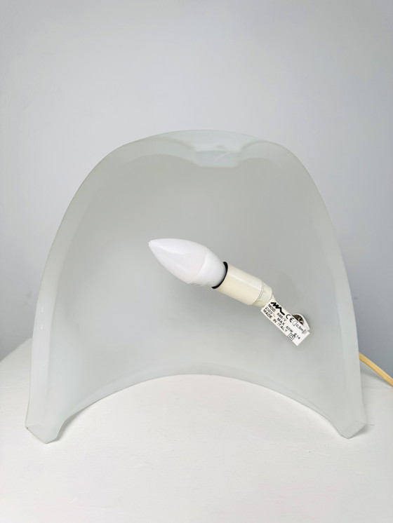 Image 1 of LÁMPARA DE MESA EN VIDRIO ESMALTADO 'COQUE' DE ELIO MARTINELLI PARA MARTINELLI LUCE, ITALIA, años 70