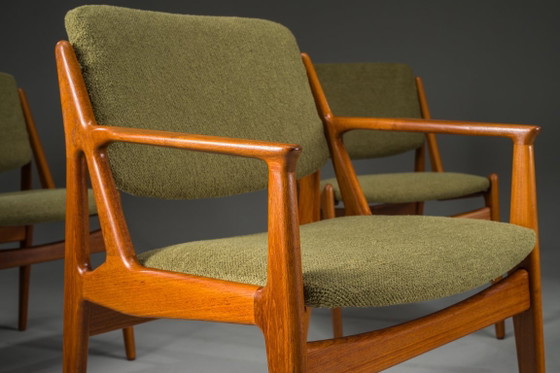 Image 1 of  Chaises Ella Danoises en Teck attribuées à Arne Vodder pour Vamo Sønderborg, 1960s, Set de 6