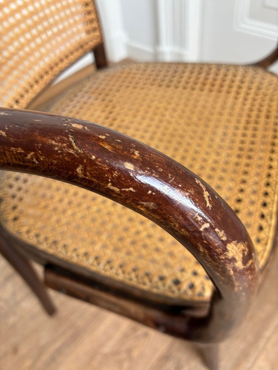 Image 1 of 4x Sessel „Prag“, Entwurf Thonet Nr. 811 von Josef Hoffmann