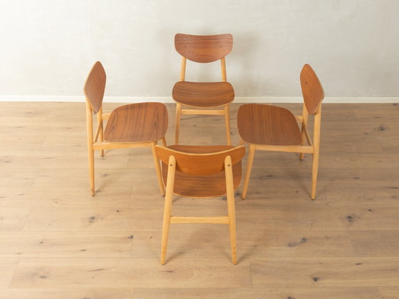 Chaises en contreplaqué des années 1950 – Wellner, Chaises de salle à manger, Wood (photo 6 of 10)