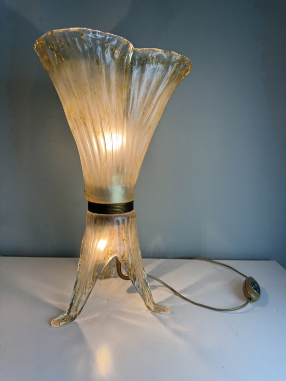 Murano Glass Sil Lux Milano Table Lamp - Beautiful Design – Brass (photo 10 of 15)