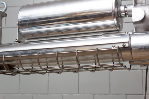Industrial Japanese Hanging Tube Light from Kokosha Osaka, 1980s