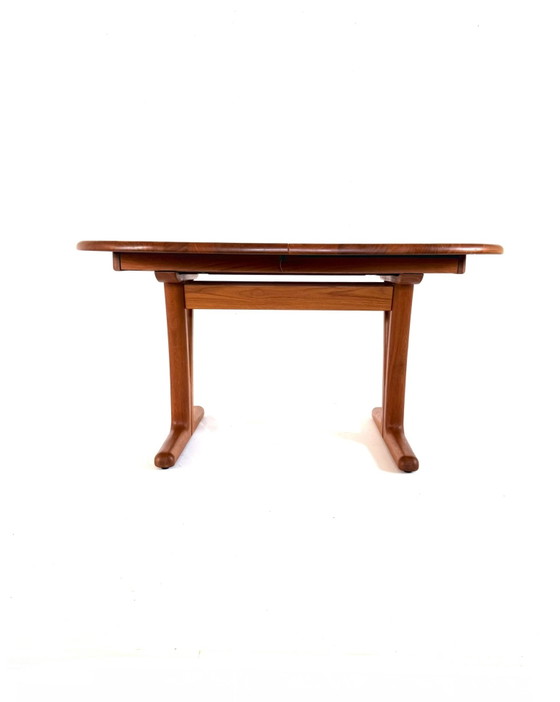 Vintage extendable teak dining table, Holstebro Møbelfabrik ‘70 – Wood, Metal (photo 4 of 15)