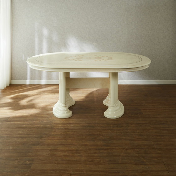 Saltarelli Florence Dining Table, Ivory Look, – Mdf, Wood (photo 3 of 9)