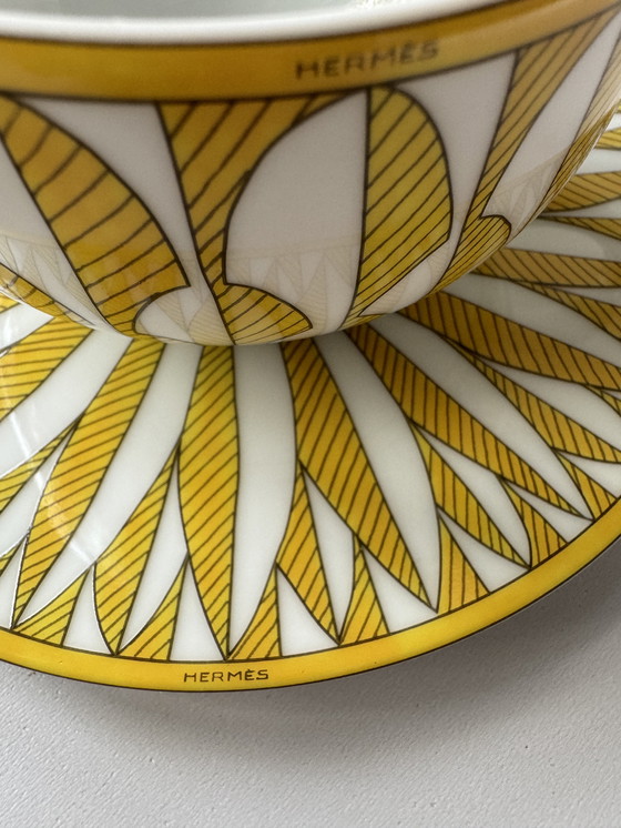 Image 1 of Soleil d'Hermès teacups and saucers