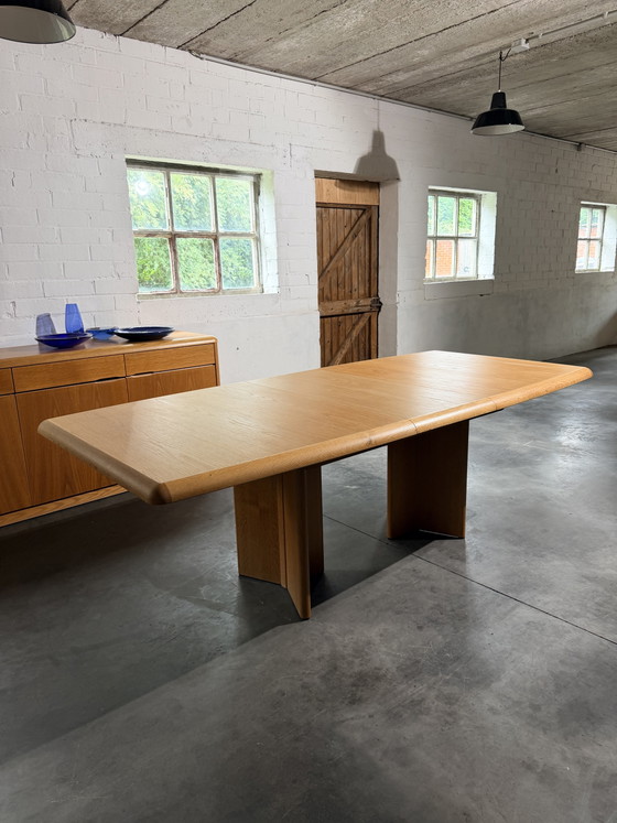 Tavolo allungabile in rovere 'Serie Ann', Van Den Berghe-Pauvers, Belgio, anni '70 – Tavoli da pranzo, Wood (photo 15 of 15)