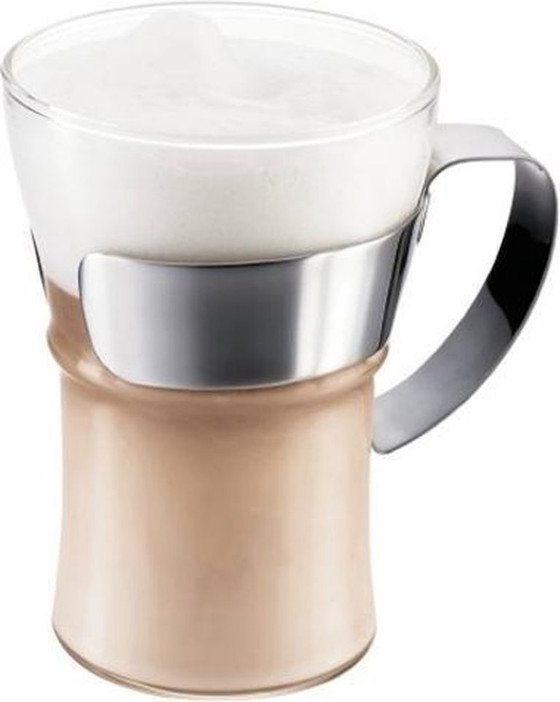 Image 1 of 4 bicchieri Bodum Assam con manici in acciaio inox, grandi, 0,35 l