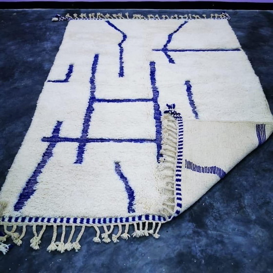 Image 1 of Tapis azilal tissé main artisanale traditionnelle taille 150/250 cm