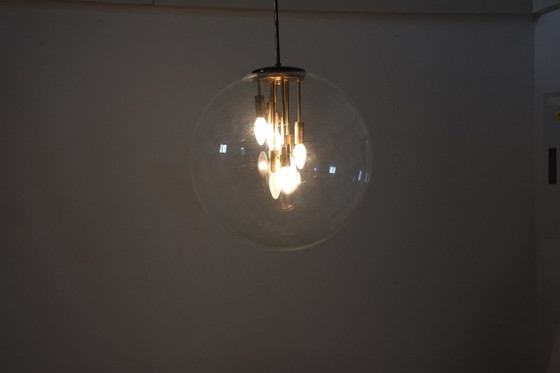 Image 1 of Nederlandse bolvormige lamp uit het midden van de 20e eeuw, jaren 70.