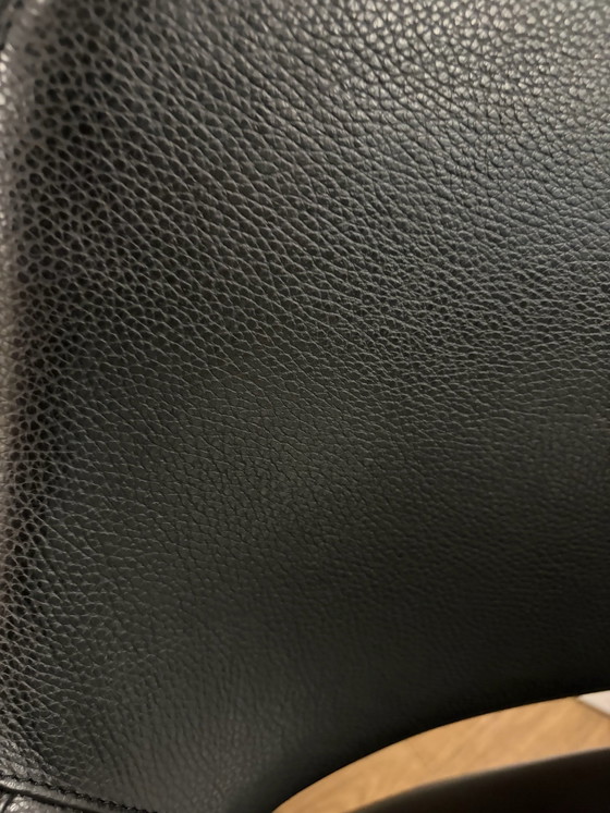 Chaise Egon Eiermann / Wilde + Spieth – Design Vintage Noir – Chaises pivotantes, Cuir (photo 10 of 10)