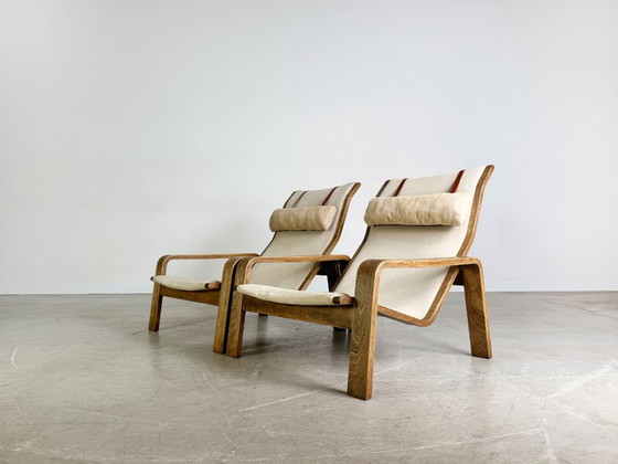 Image 1 of 2er Set Pulkka Sessel Asko Midcentury Ilmari Laippainen Canvas