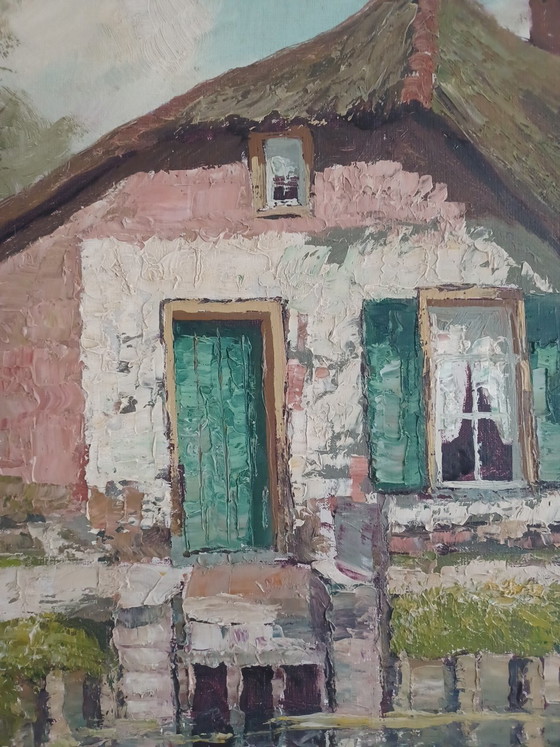 Quadro su tela in ottime condizioni – Hans Leutenegger, Dipinti e disegni, Canvas, Wood (photo 7 of 9)